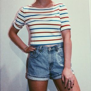 TOMMY crop tee